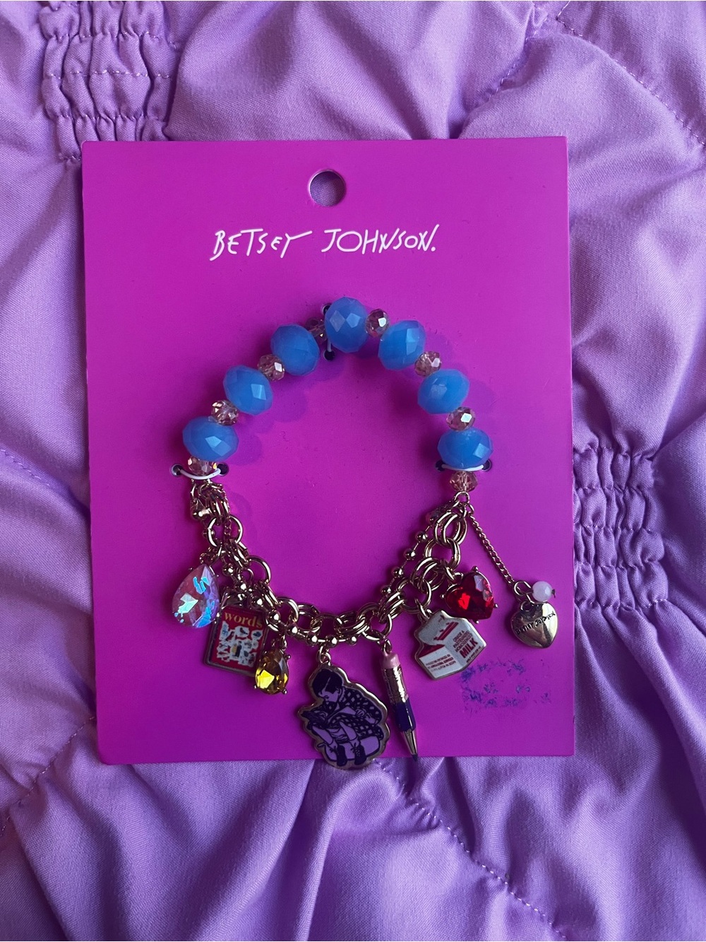 NWT!! Betsey Johnson Back to School Charm Bracelet!!